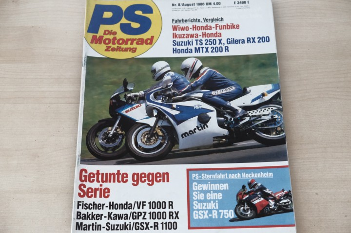 PS Sport Motorrad 08/1986